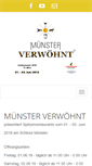 Mobile Screenshot of muenster-verwoehnt.de